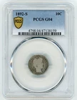 1892-S BARBER DIME PCGS G04