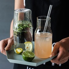 Bedside Water Carafe And Glass Set For Nightstand Bedroom Household Glass Juice
