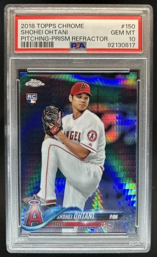 2018 Topps Chrome Shohei Ohtani Prism Refractor Rookie RC #150 Angels PSA 10