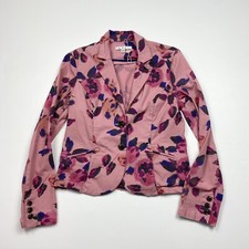NWOT Women  s CAbi Floral Print Blazer Jacket Size 6 Without Tags