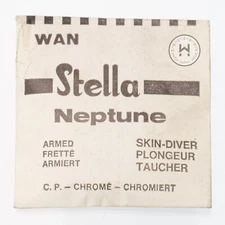 Stella Neptune Diver Waterproof Crystal  w/ Silver Tension Ring (Choose Size)