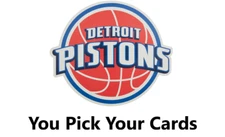 You Pick Your Cards - Detroit Pistons Team - NBA Basketball Card Selection