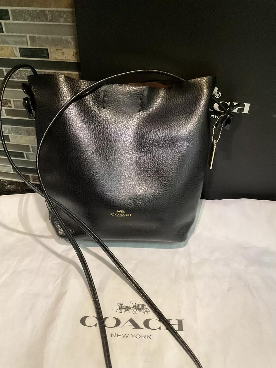 Coach Leather Crossbody Bag Black