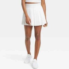 All in Motion Womens Flex Pleated Skort White XL Pickleball Tennis Golf