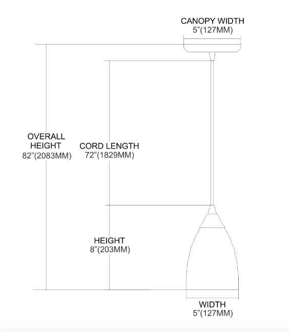 Azul - Mini Colgante Negro con 1 Luz - NUEVO Foto 4 de 4