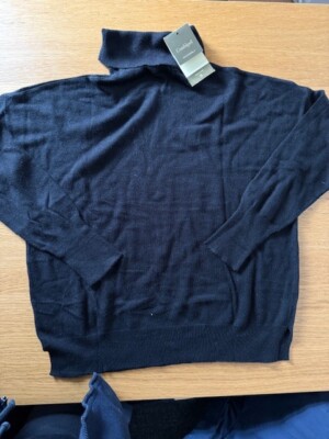 Conbipel Men's Turtle-Neck  Knit  Jumper - Size S- Black