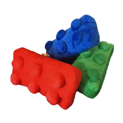 Lego Cuscino Mattoncino BLU rettangolare Virca Bricks 42x22x18 cm