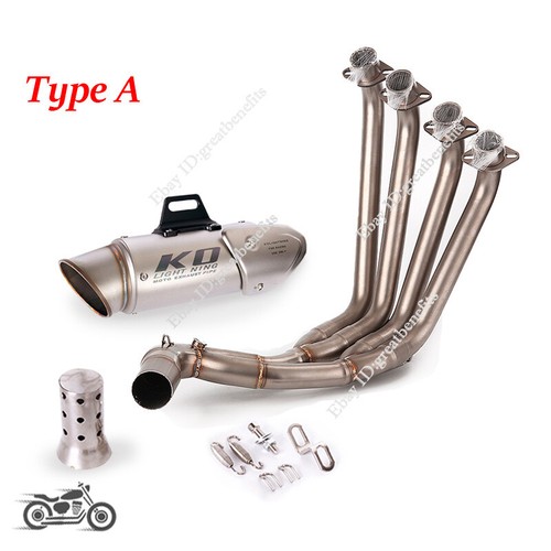 For Honda CBR650 CBR650F CB650F CB650R 2014-2023 Header Exhaust Link Pipe Escape - Picture 3 of 12