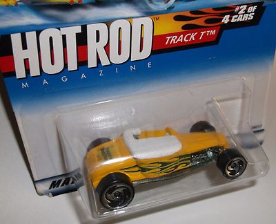 Hot Wheels Ford Track T - Série 2000 Hot Rod Magazine - 1/64, Long Card US - Comme Neuf