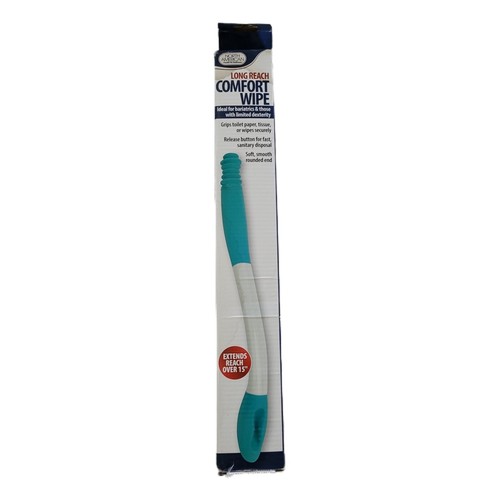 LONG REACH COMFORT WIPE Extends 15" Easy to Use Soft Smooth Rounded End Grips TP