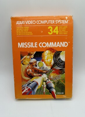 Missile Command Atari 2600 Video Game ohne Anleitung (1980)