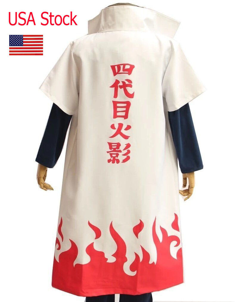 Wholesale Anime Naruto Cosplay Cloak Costume Namikaze Minato 4th