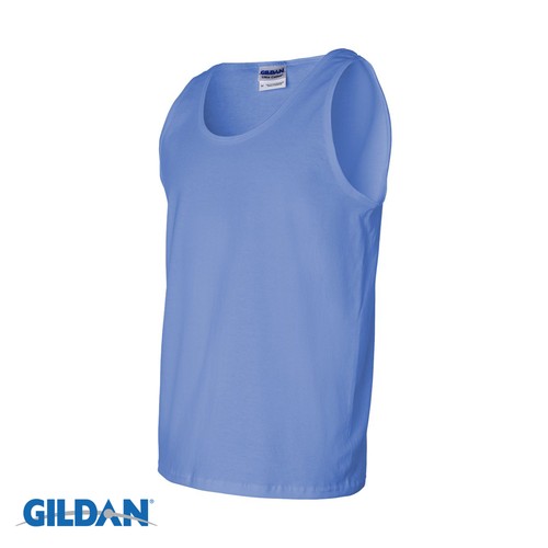 Gildan Mens Ultra Cotton Workout Tank Top Fitness Gym Blank Tee Shirt S