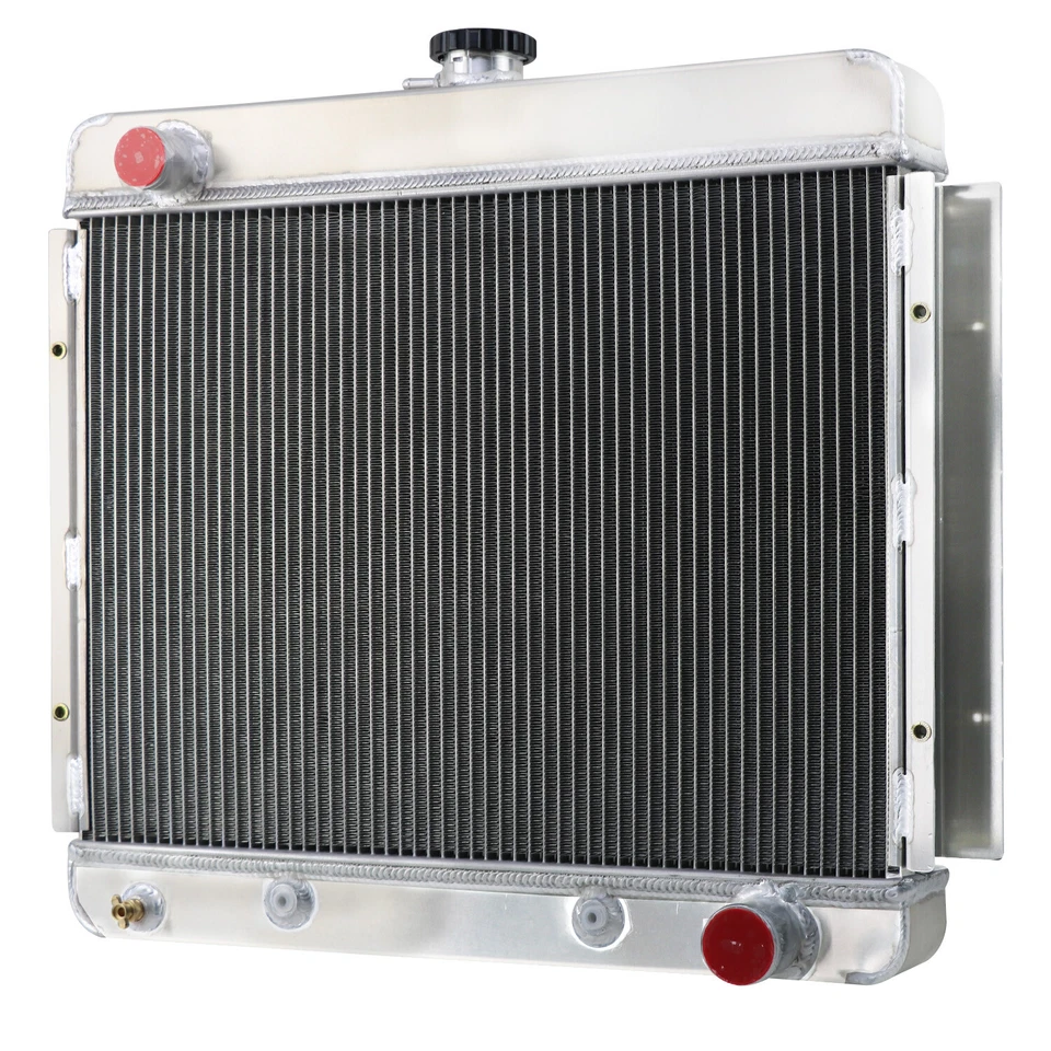3 ROW RADIATOR&FAN SHROUD FOR 62-1967 CHEVROLET CHEVY II NOVA 2.5L/3.2L 4.1L AT Foto 3 de 4