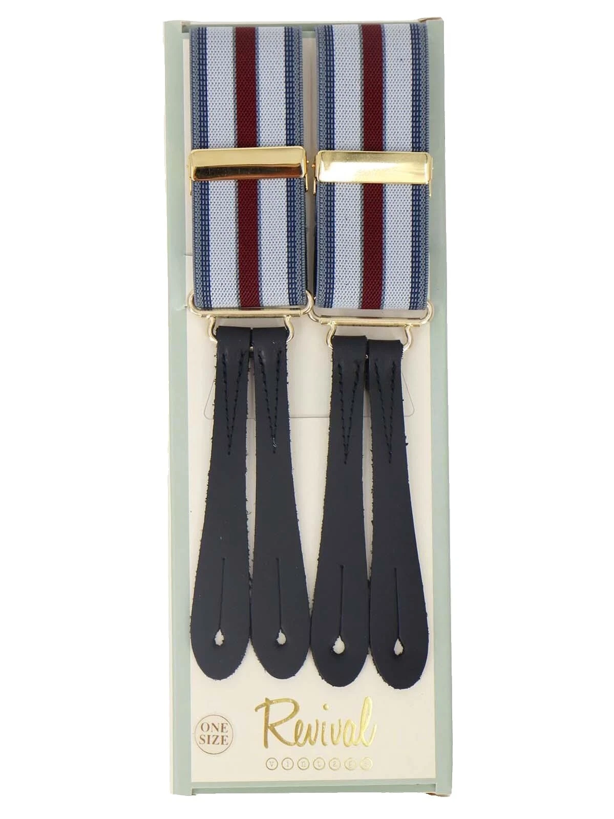 Tirantes de Botón de Cuero para Hombres