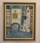 tableau huile sur toile signé Par Michel Lallemand Peintre Normand.