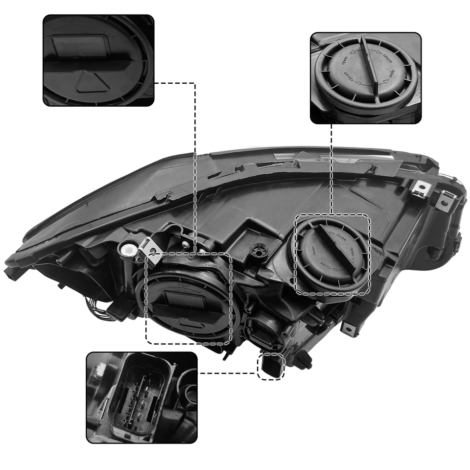 【With AFS】 For 2009-2013 BMW 528i 530i 535i 550i xDrive Headlight Passenger Side Foto 4 de 4