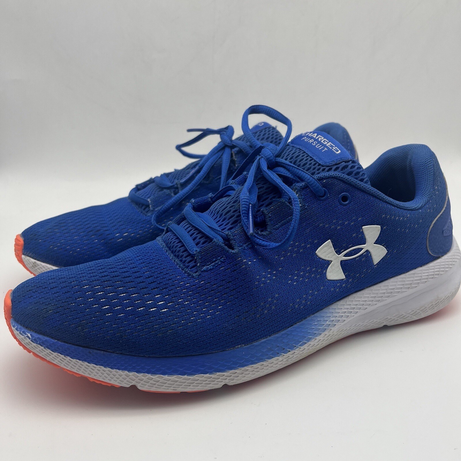 Under Armour Charged Pursuit Mens Running Shoes Blue Size