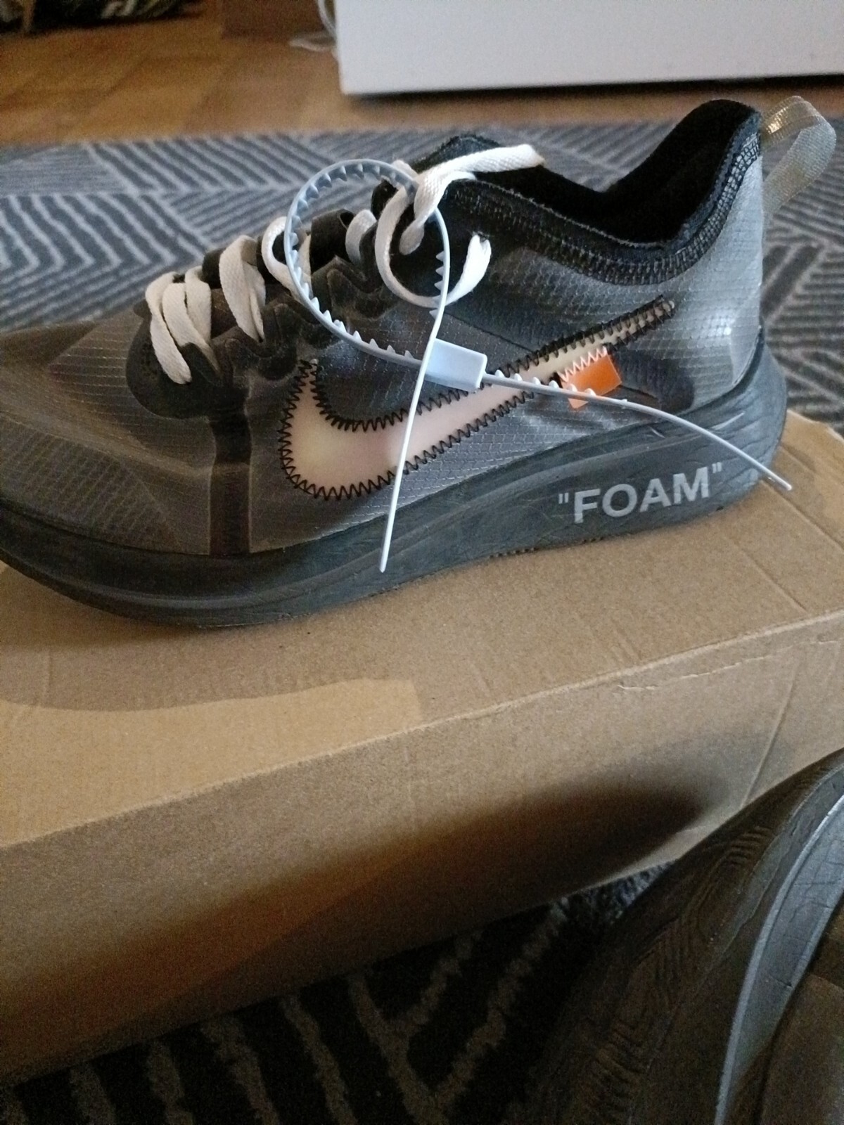 OFF WHITE X NIKE Zoom Fly Nike X Off White Numero Num Eur 41 SCRIVETEMI PRIMA DI COMPRARE