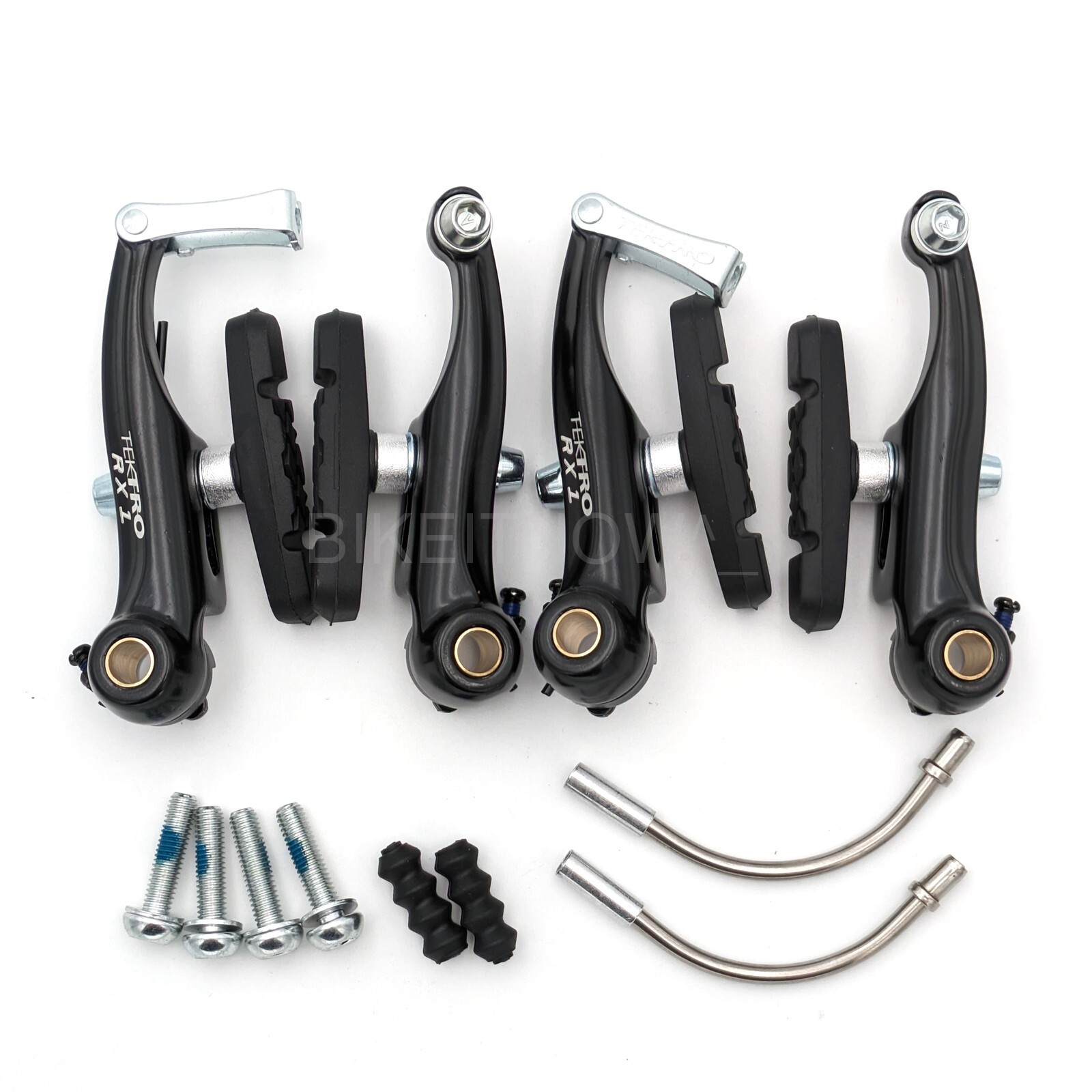 TEKTRO RX1 Mini-V Brake Cyclocross Canti/Calliper Brake Set (Front+Rear) , Black