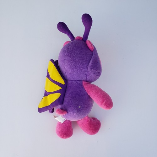 Care Bear 2006 Shine Bright Butterfly Wings Plush Toy 10" Pink Purple Yellow - Picture 7 of 10