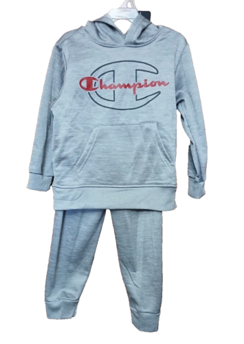 New Boy’s gray Champion 2 pc Hoodie and Jogger set sweatsuit size 4/5