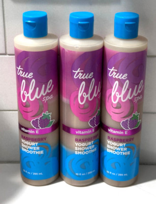 3x True Blue Spa Raspberry Yogurt Shower Smoothie with Vitamin E