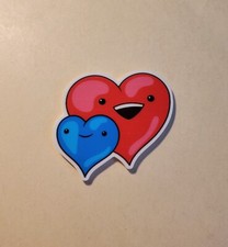 Valentines Hearts Magnet Needle Minder Cross Stitch Embroidery  Cover Holder