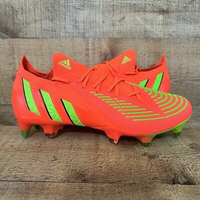 Adidas Predator Edge.1 SG Soccer Cleats Mens Size 8 Women's 9 Solar Red GW1010