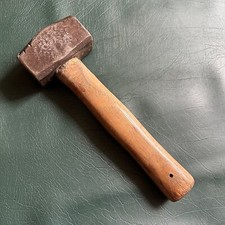 VINTAGE BRANDED MADE 2LB MASH HAMMER MALLET HAND TOOL AUSTRALIAN MADE?