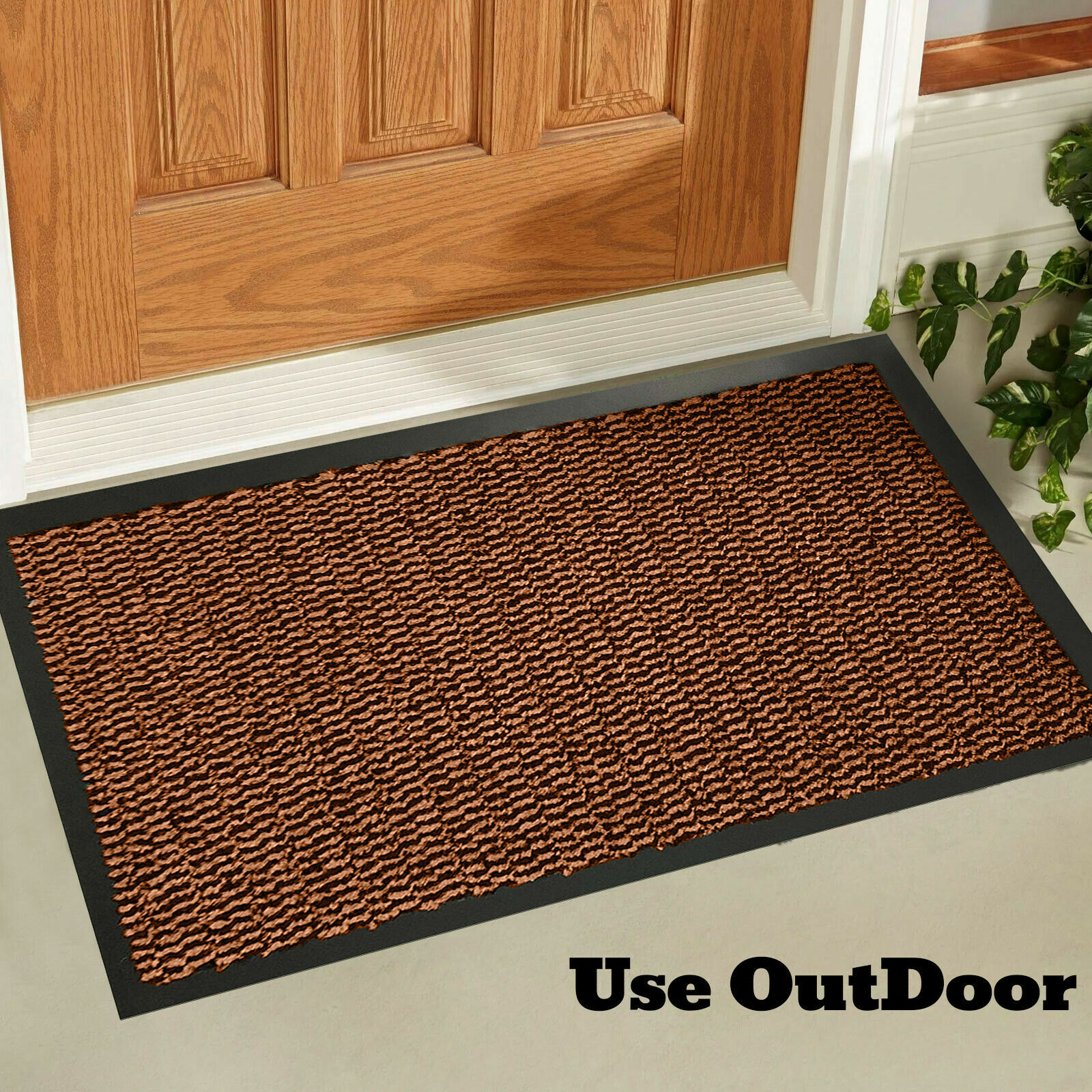 Large Heavy Duty Rubber Barrier Non Slip Door Mat Runner Rugs Indoor Outdoor Mat eBay