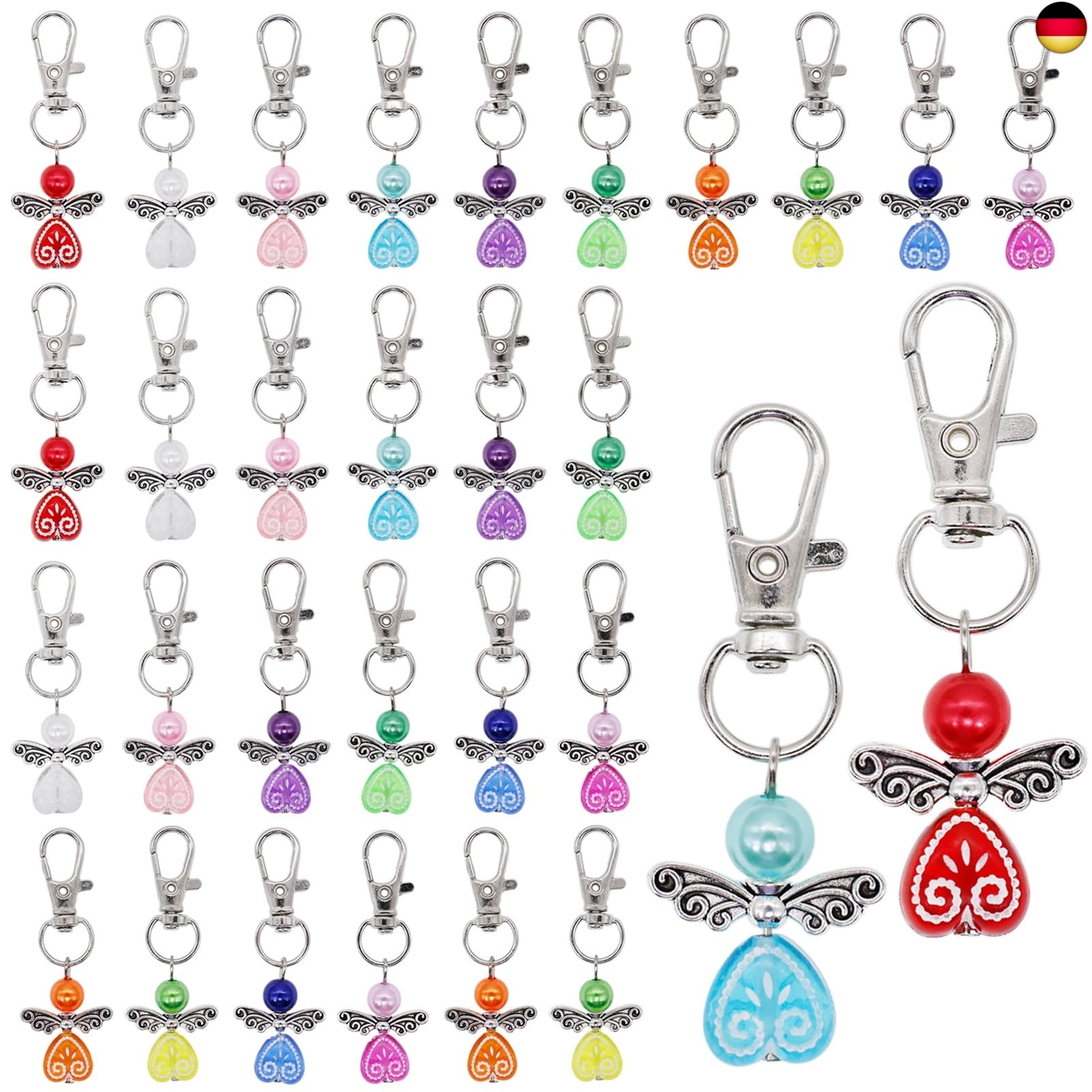 WITGIFT Schutzengel Anhänger, 30 Stück Schutzengel Geschenk, Kleine G