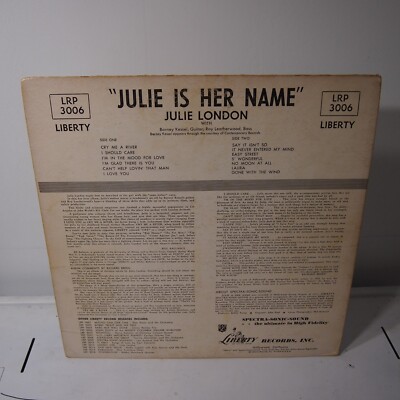 Julie London Julie is Her Name MONO LP VINYL ALBUM | eBay