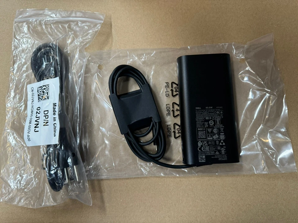 New OEM Original Dell 90W USB-C DP/N MDD7C LA90PM170 AC Adapter GaN Technology - Image 2 of 3