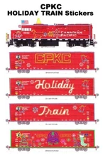 CPKC Holiday Train 5 individual Stickers Andy Fletcher