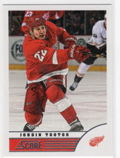 Jordin Tootoo 13-14 Panini Score Hockey Base Common #180 Detroit Red Wings