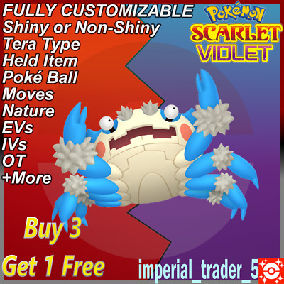 shiny klawf pokemon card Shiny Klawf 6IV Pokemon Scarlet & Violet Fast