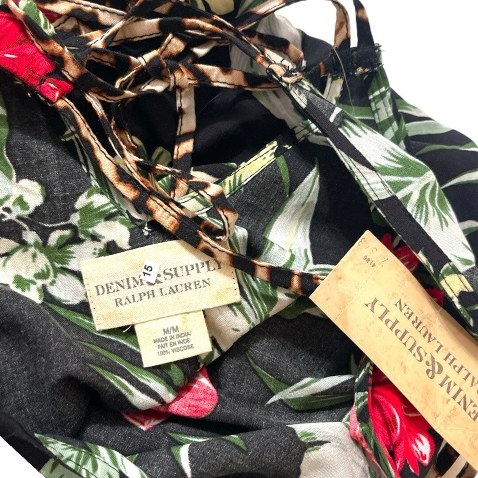 Mameluco corto Ralph Lauren Denim Supply tropical nuevo con etiquetas talla mediana Foto 4 de 4