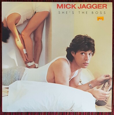 MICK JAGGER - SHE'S THE BOSS RARE 1985 SPAIN PROMO LP + PROMO SHEET+INNER SLEEVE