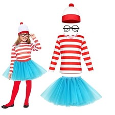 Wally Girls Fancy Dress Costume Instant Kit Book Week Day Party Outfit