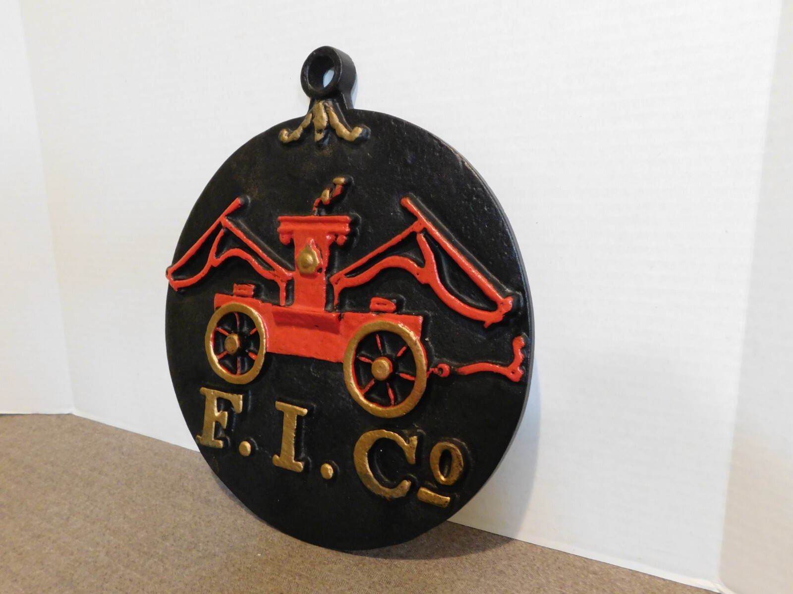 Vintage Cast Iron Fire Insurance Co House Plaque eBay