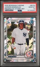 2020 Bowman Chrome Prospects Atomic Refractor #BCP-8 Jasson Dominguez PSA 10 GEM