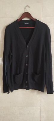 Saint James Knitwear Wool Cardigan Sweater Made France US 46 Size M /L See  MEASU