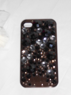 Victoria's Secret Pink Limited Edition Bling Crystal iPhone 4 Hard Case Black