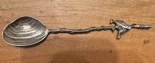 Sterling Silver Gorham 5 O’Clock Spoon Narragansett Pattern, Shell, Fish, Clam