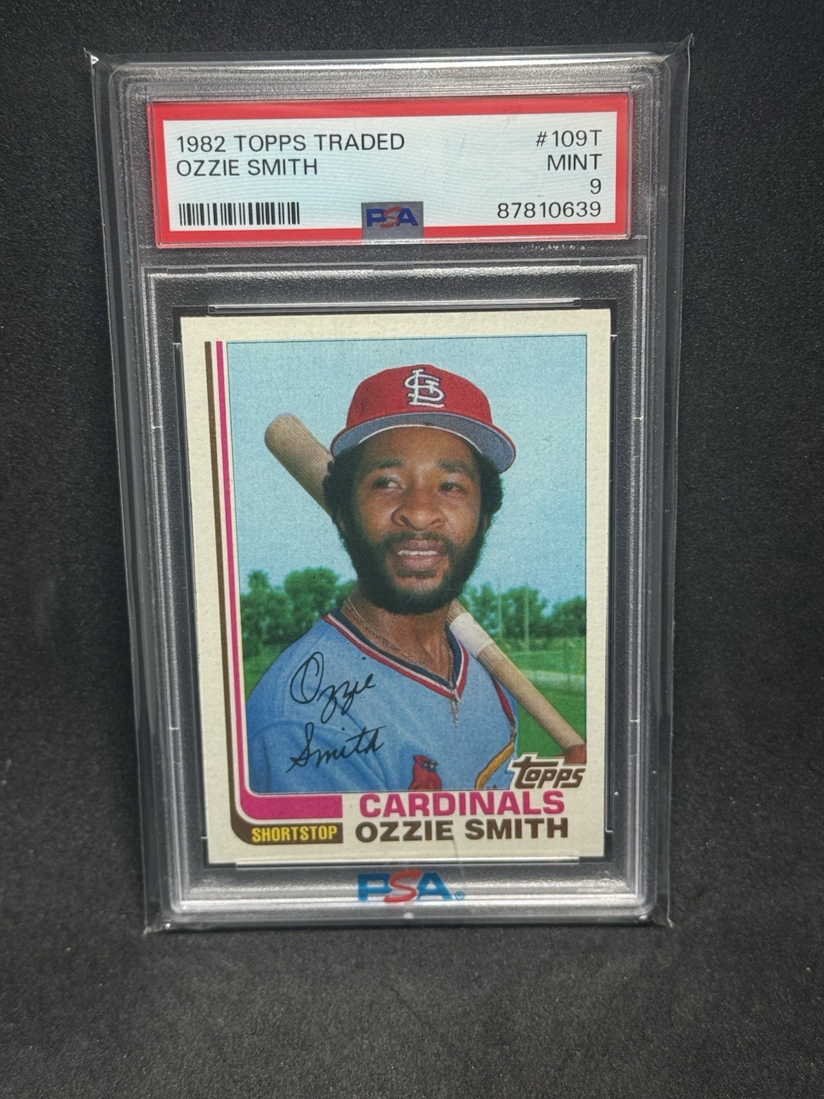 1982 OZZIE SMITH TOPPS TRADED PSA 9 #109T