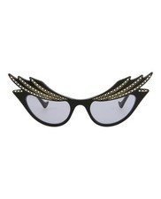 Gucci Womens Cat Eye Black Black Violet Fashion Designer Eyewear