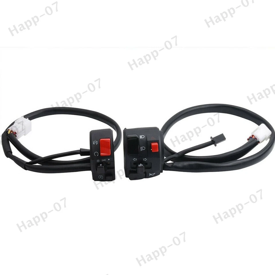 2X Motorcycle Controller Switch for Handlebar Horn Button Turn Signal Fog Light - Image 4 of 4