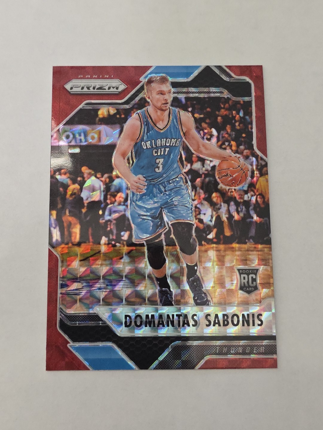 2016-17 Panini Prizm Mosaic Red Domantas Sabonis #25 Rookie RC OKC Thunder