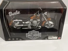 Vintage NEW Harley Davidson Barbie Motorcycle Black Flames Edition (2000) Mattel